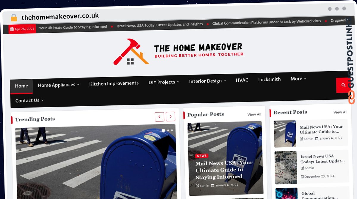 Publish Guest Post on thehomemakeover.co.uk