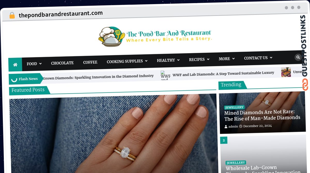 Publish Guest Post on thepondbarandrestaurant.com