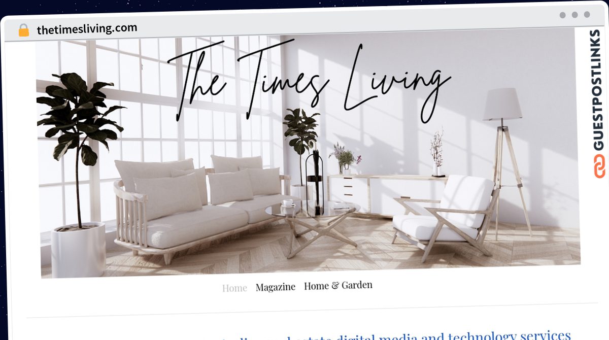 Publish Guest Post on thetimesliving.com