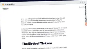Publish Guest Post on tickzoo.blog