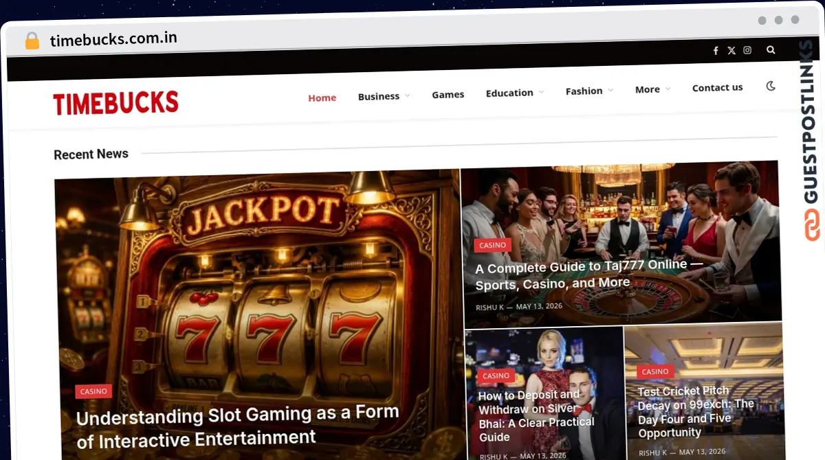 Publish Guest Post on timebucks.com.in