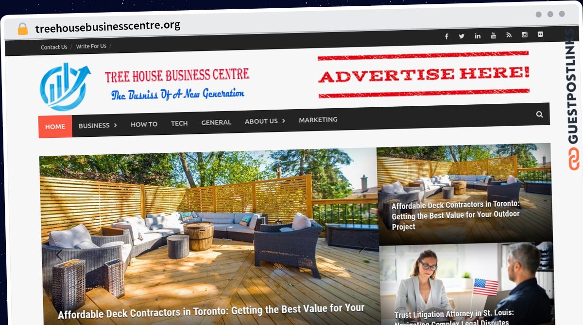 Publish Guest Post on treehousebusinesscentre.org