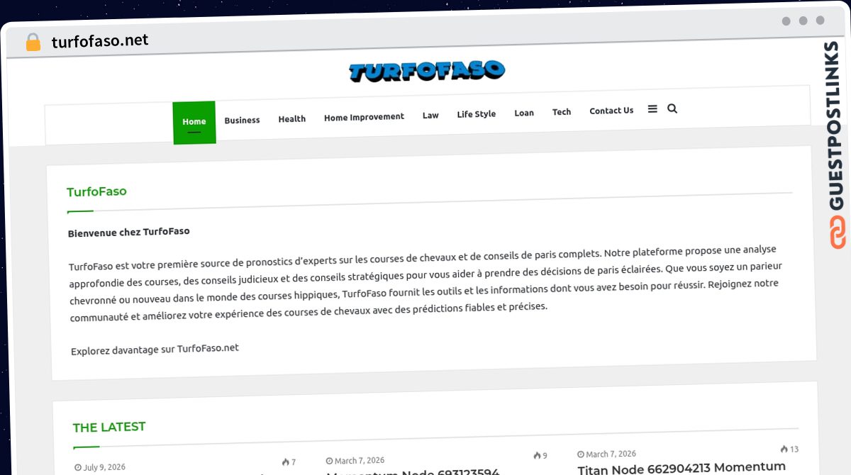Publish Guest Post on turfofaso.net