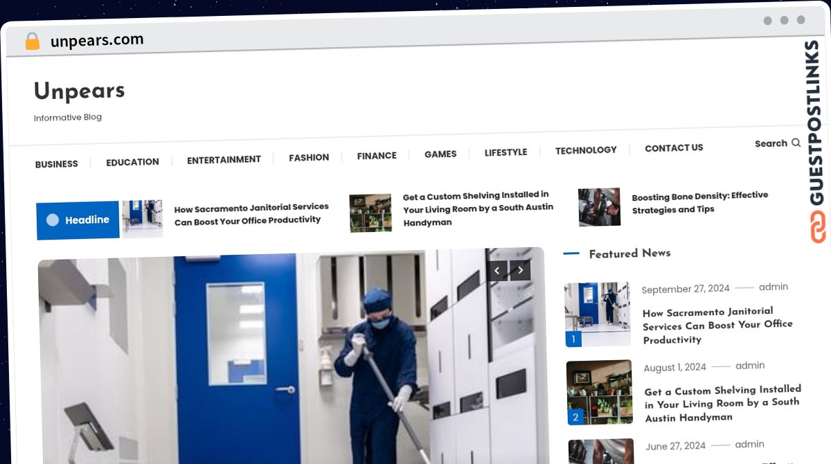 Publish Guest Post on unpears.com