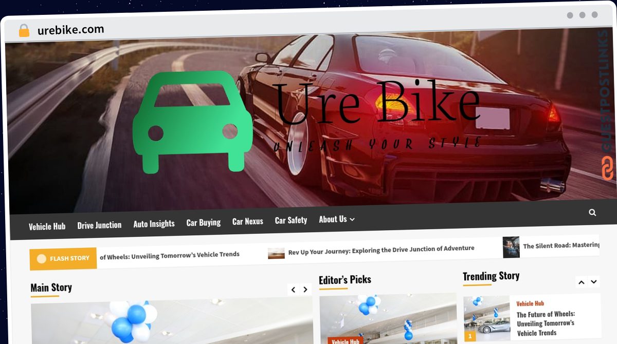 Publish Guest Post on urebike.com
