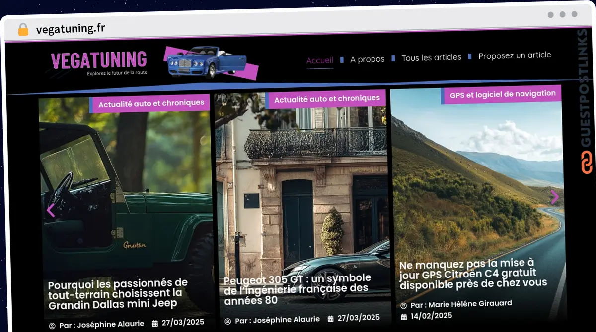 Publish Guest Post on vegatuning.fr