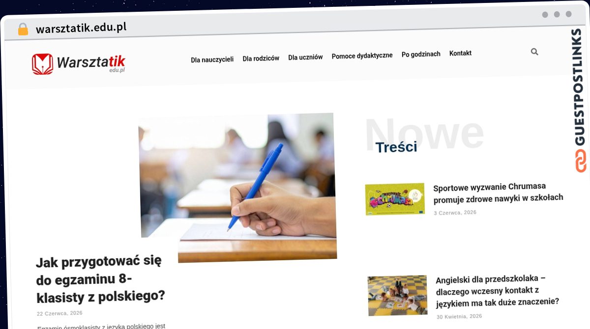 Publish Guest Post on warsztatik.edu.pl