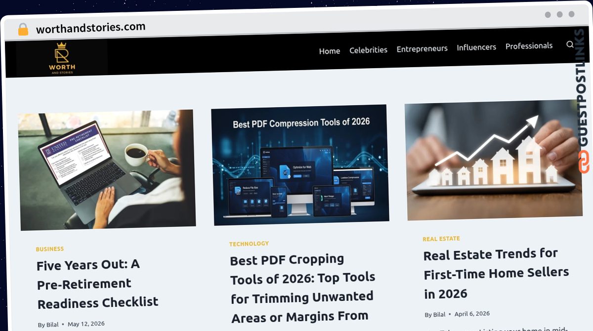 Publish Guest Post on worthandstories.com