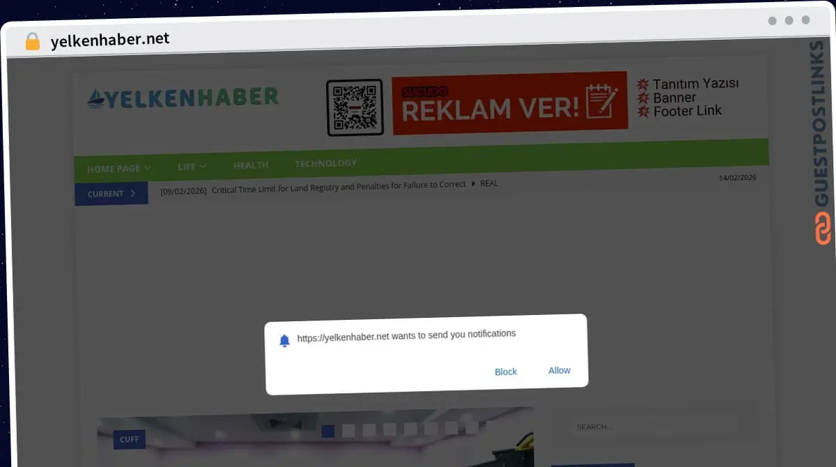Publish Guest Post on yelkenhaber.net