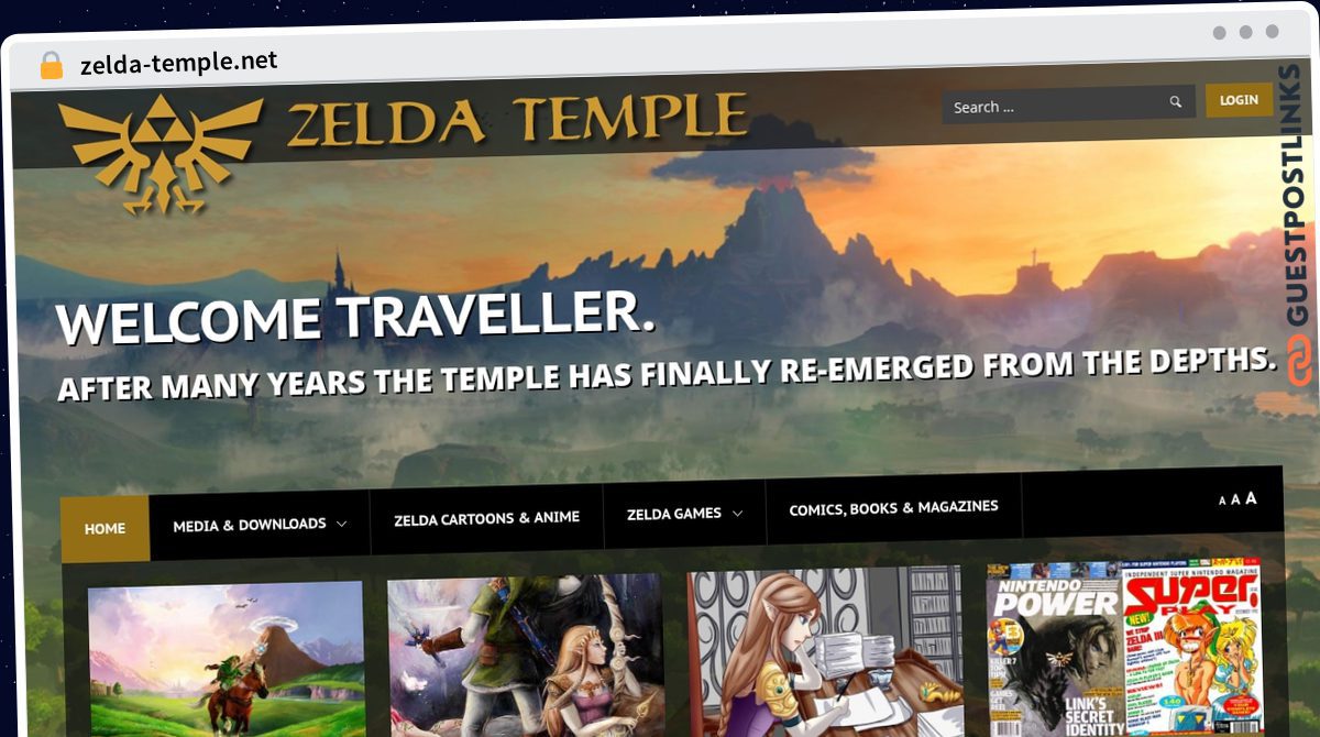 Publish Guest Post on zelda-temple.net