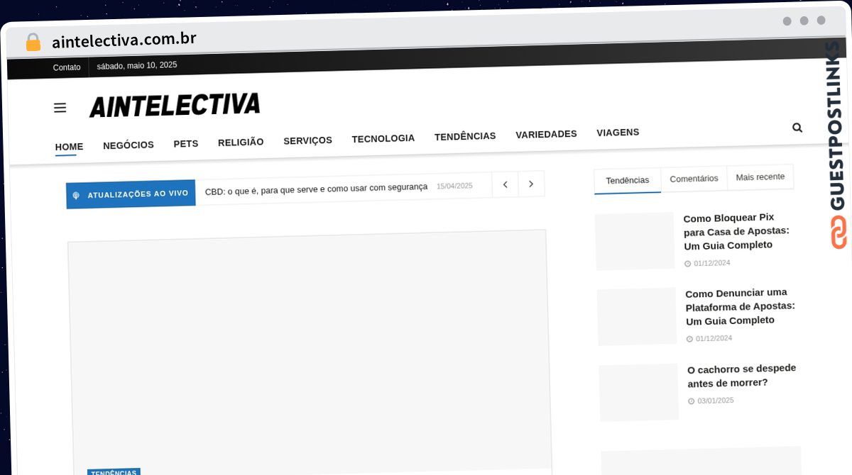 Publish Guest Post on aintelectiva.com.br