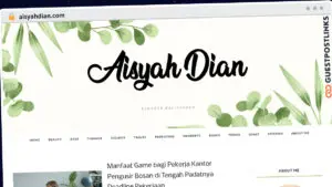 Publish Guest Post on aisyahdian.com