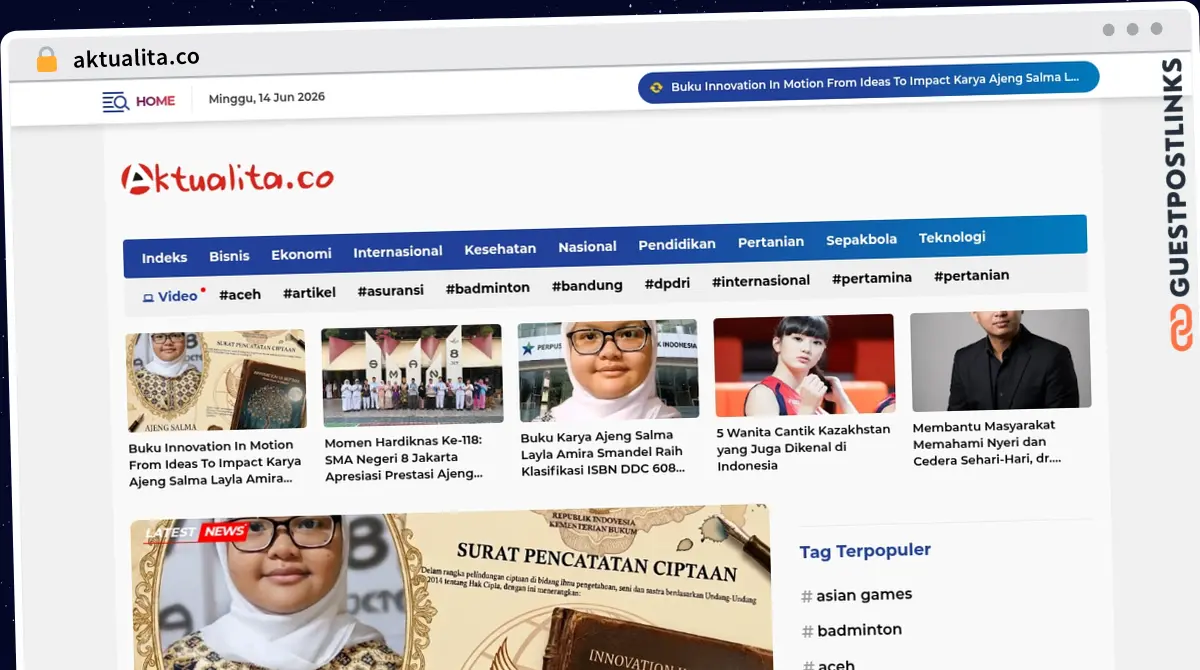 Publish Guest Post on aktualita.co