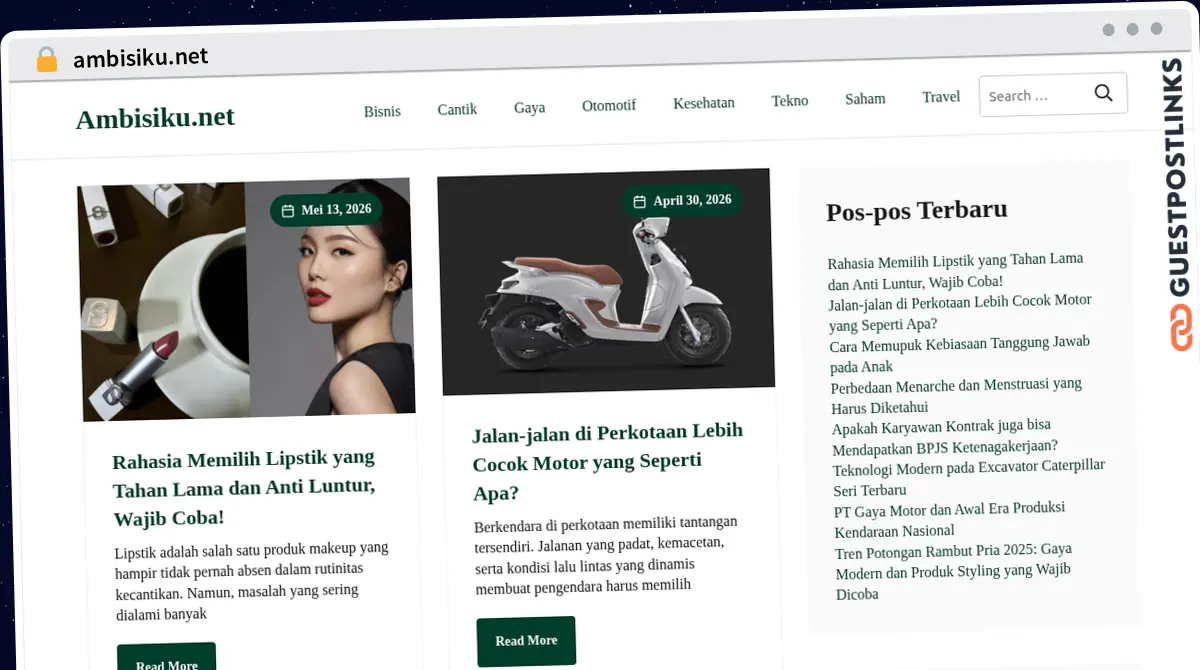 Publish Guest Post on ambisiku.net