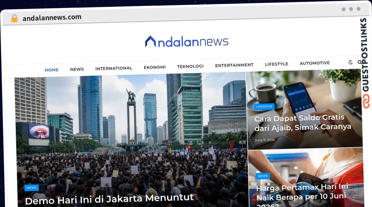 Publish Guest Post on andalannews.com
