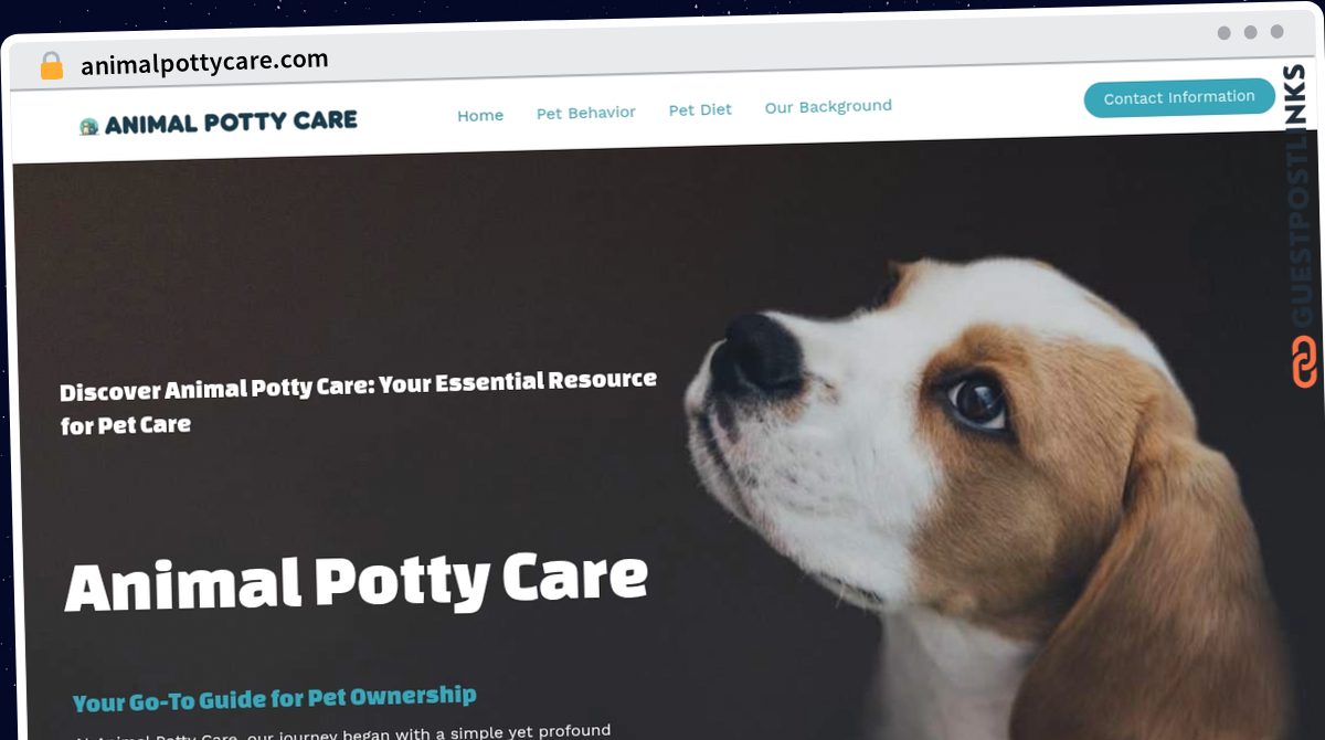 Publish Guest Post on animalpottycare.com