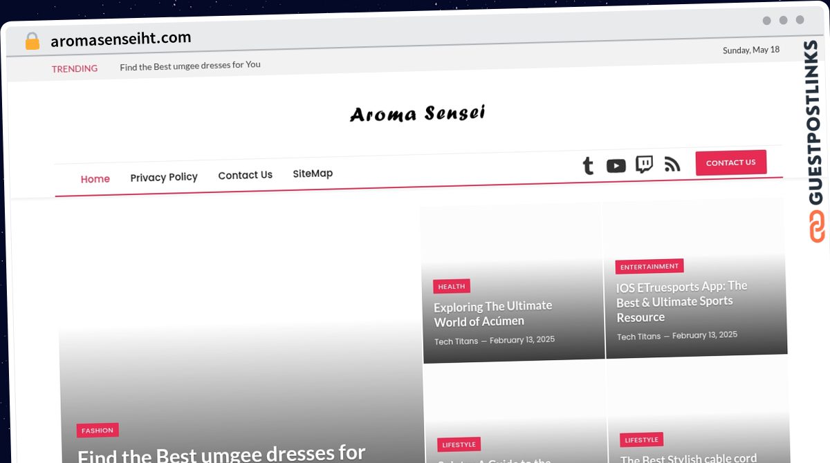 Publish Guest Post on aromasenseiht.com