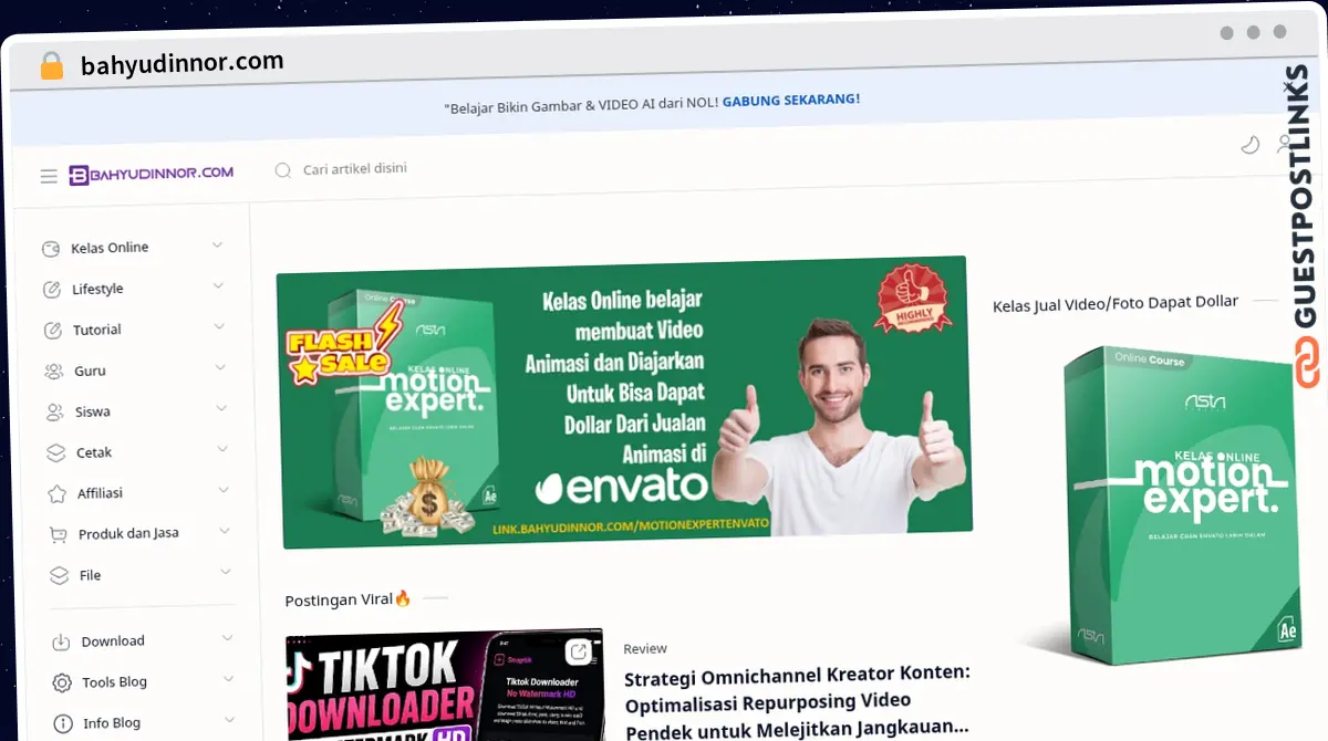 Publish Guest Post on bahyudinnor.com
