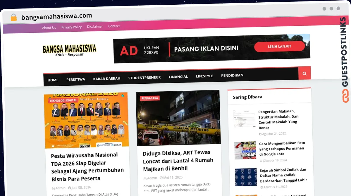 Publish Guest Post on bangsamahasiswa.com