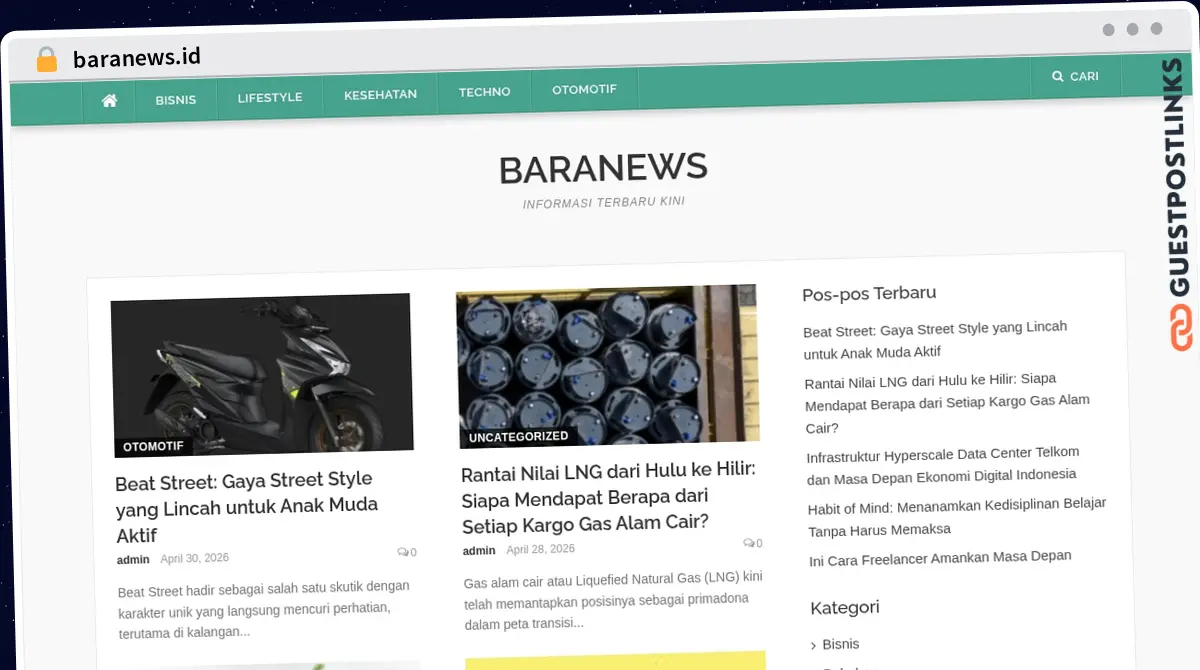 Publish Guest Post on baranews.id