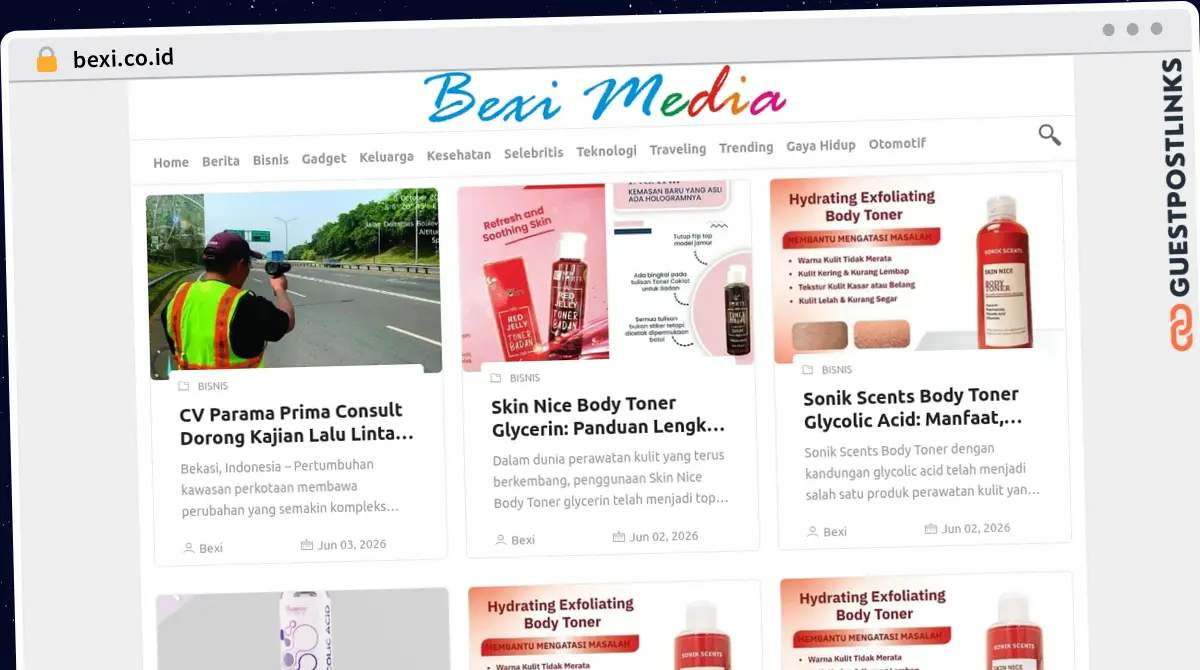 Publish Guest Post on bexi.co.id