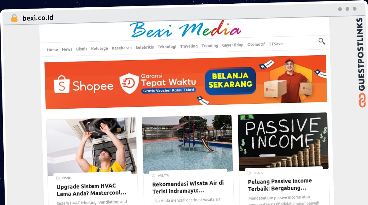 Publish Guest Post on bexi.co.id