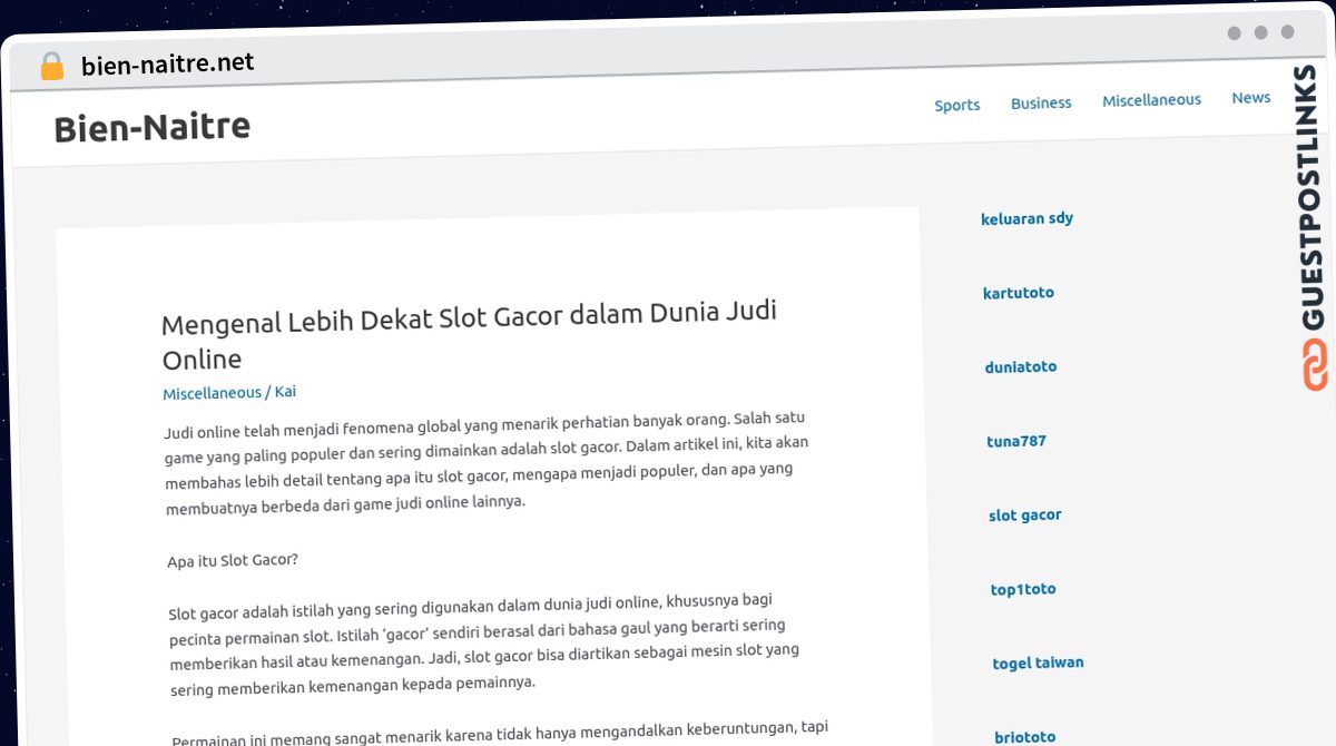 Publish Guest Post on bien-naitre.net