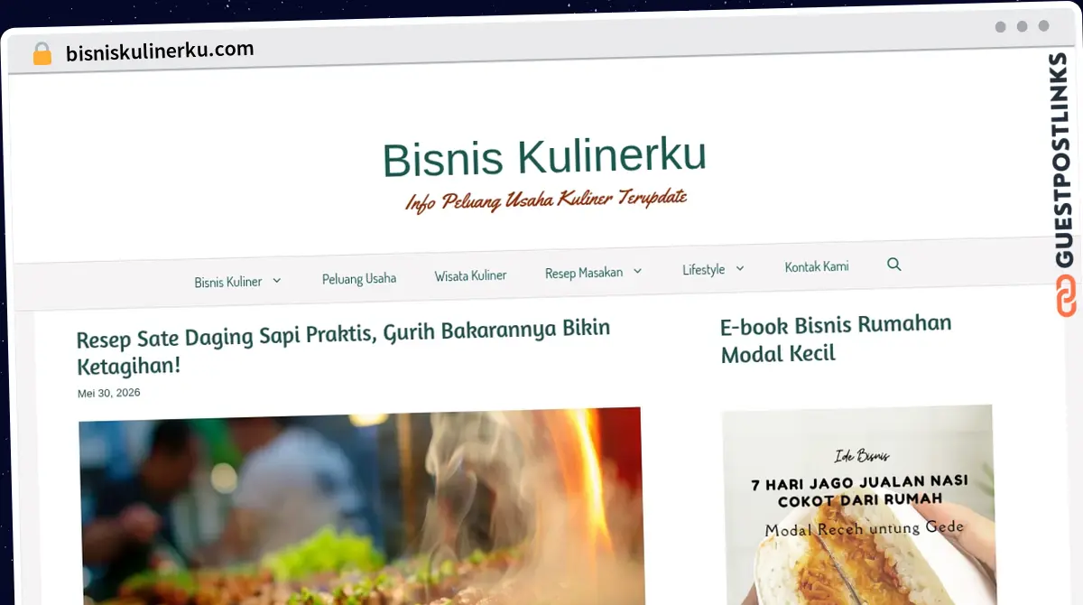 Publish Guest Post on bisniskulinerku.com