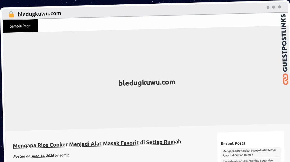 Publish Guest Post on bledugkuwu.com