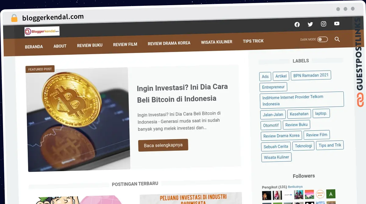 Publish Guest Post on bloggerkendal.com
