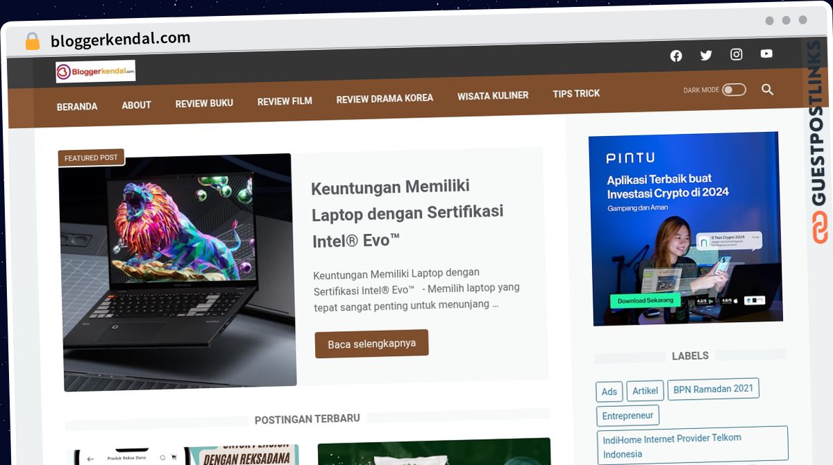 Publish Guest Post on bloggerkendal.com