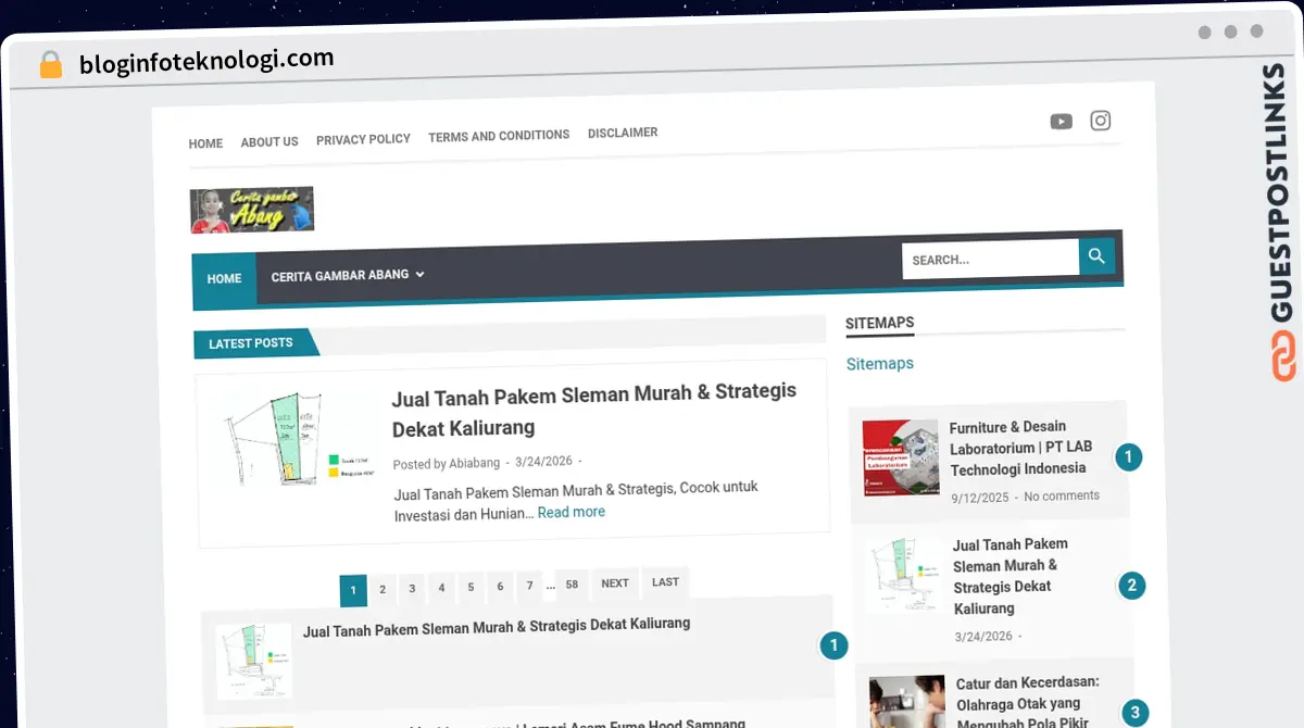 Publish Guest Post on bloginfoteknologi.com