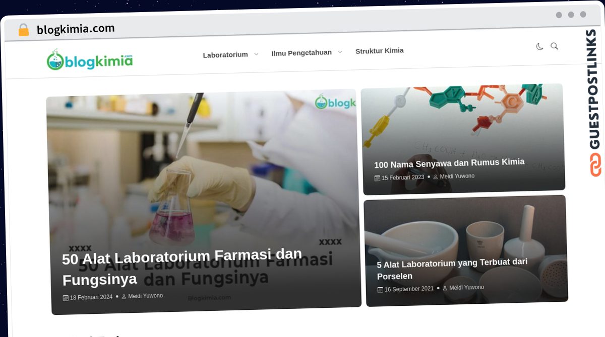 Publish Guest Post on blogkimia.com