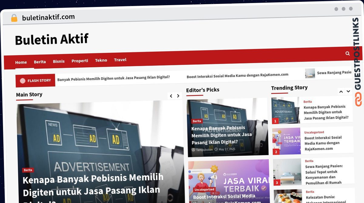 Publish Guest Post on buletinaktif.com