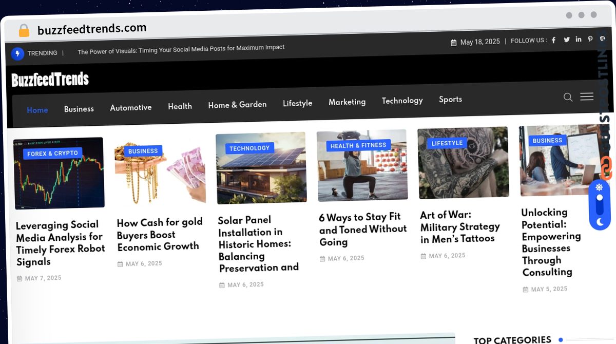 Publish Guest Post on buzzfeedtrends.com