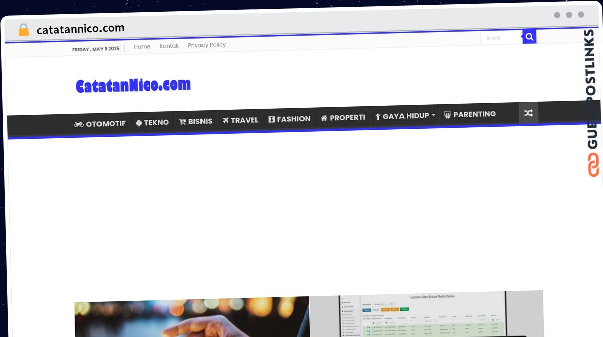 Publish Guest Post on catatannico.com