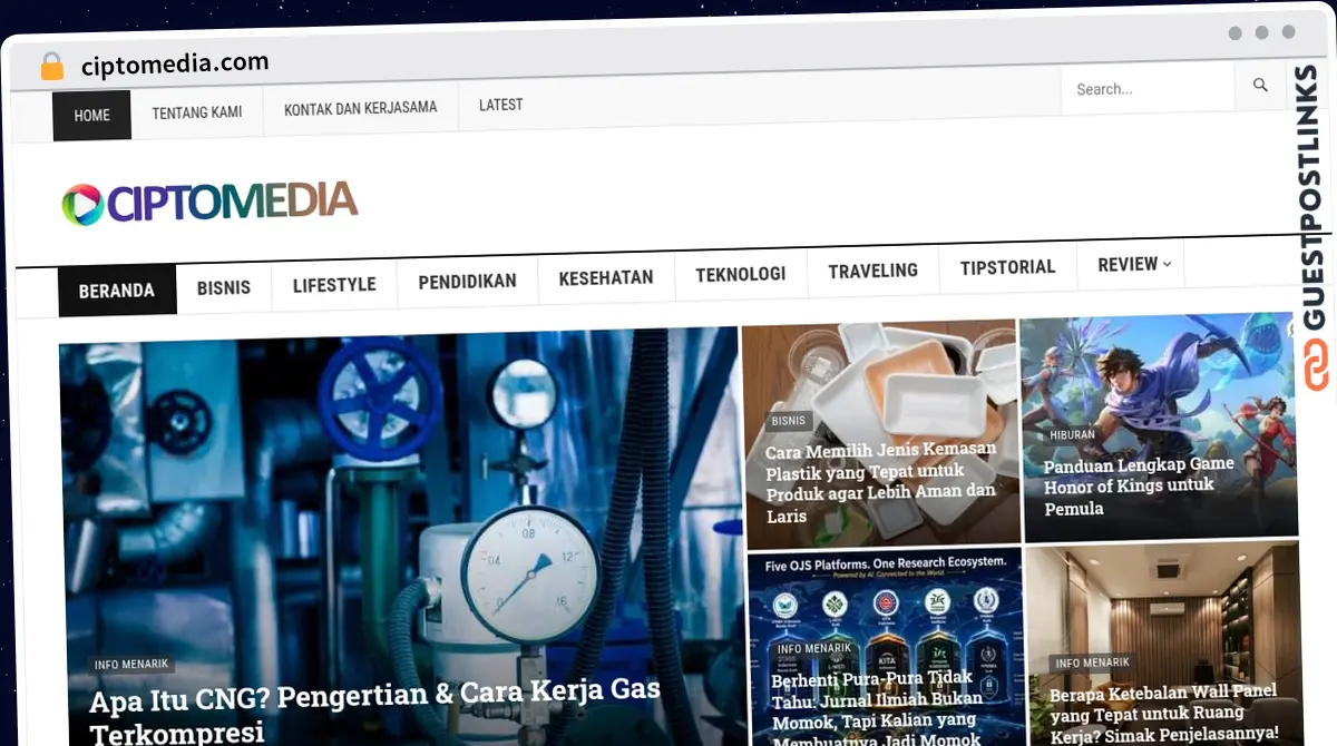 Publish Guest Post on ciptomedia.com