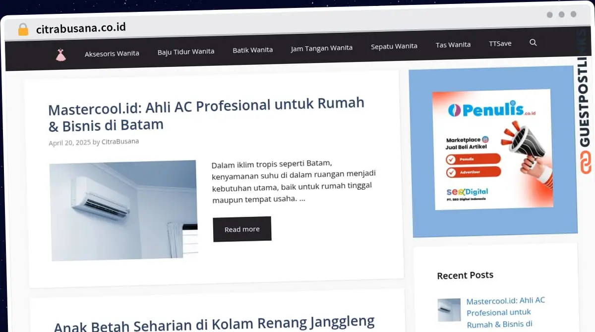 Publish Guest Post on citrabusana.co.id