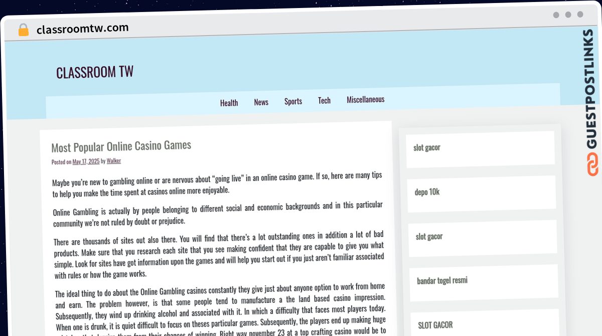Publish Guest Post on classroomtw.com