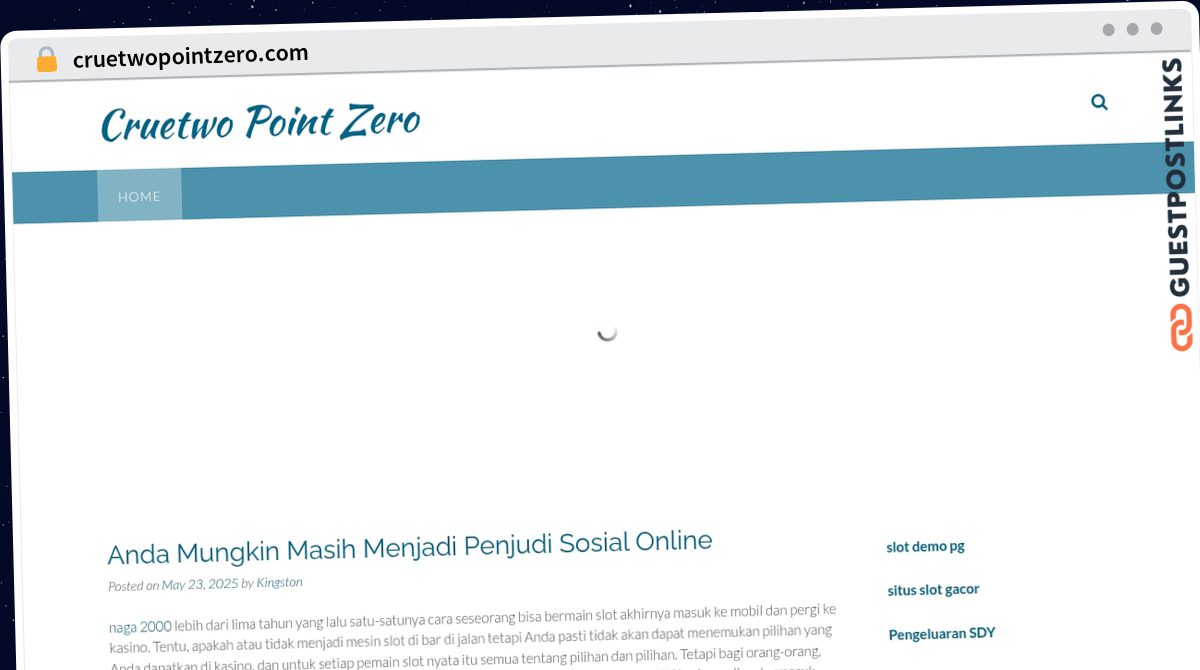 Publish Guest Post on cruetwopointzero.com