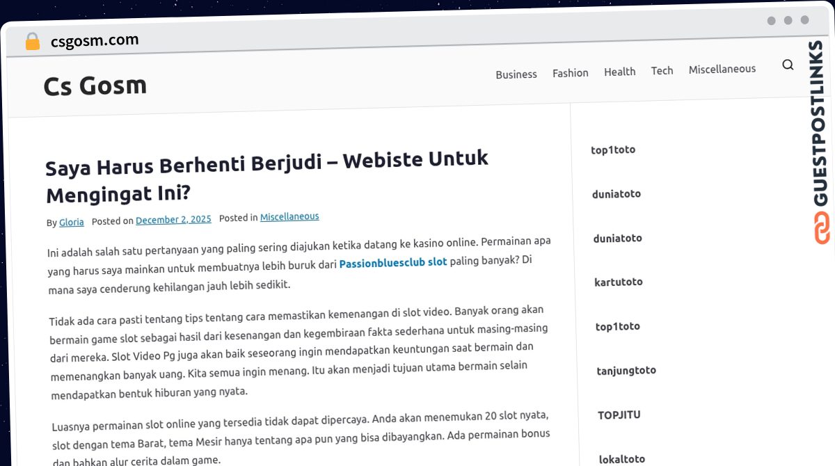 Publish Guest Post on csgosm.com