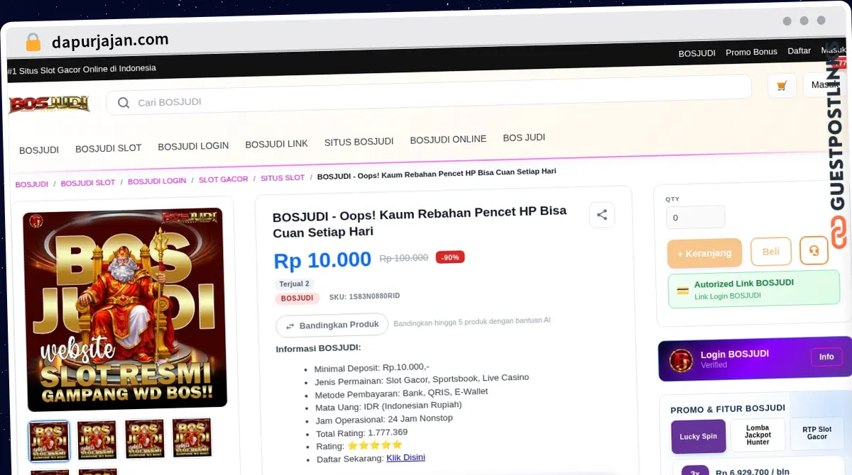 Publish Guest Post on dapurjajan.com
