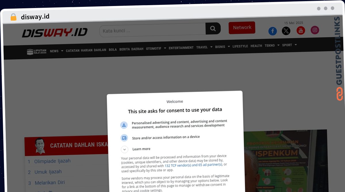 Publish Guest Post on disway.id