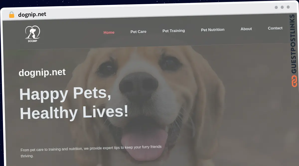 Publish Guest Post on dognip.net