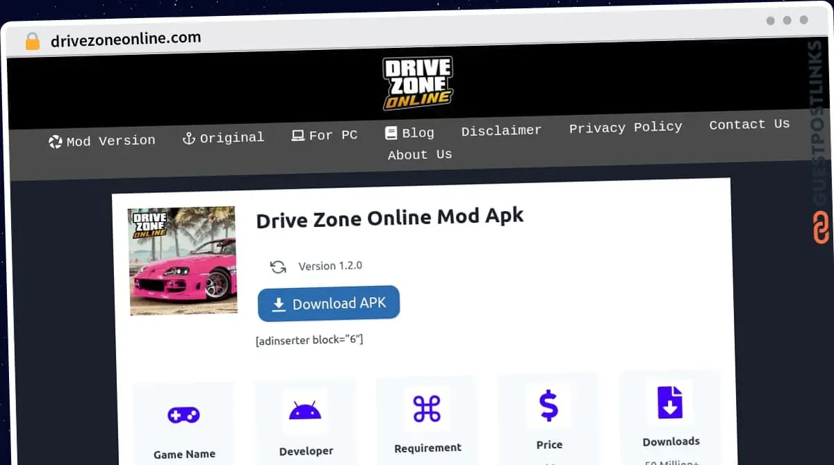 Publish Guest Post on drivezoneonline.com