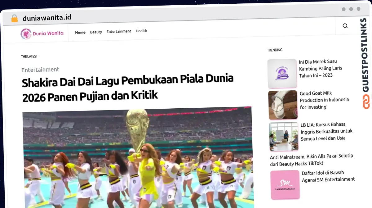 Publish Guest Post on duniawanita.id