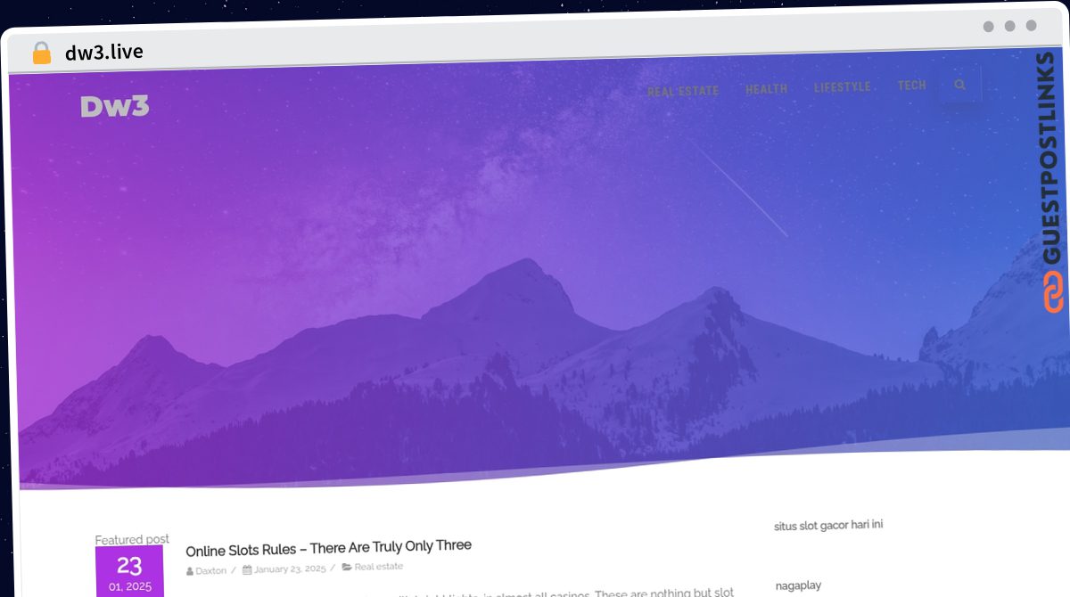 Publish Guest Post on dw3.live