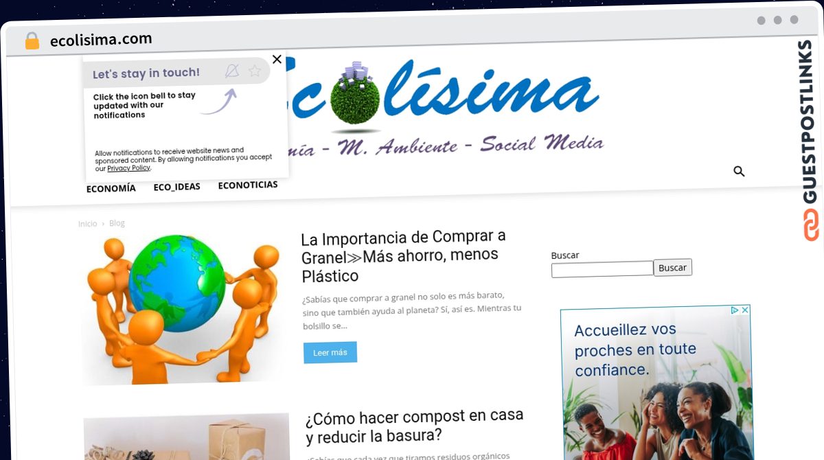 Publish Guest Post on ecolisima.com