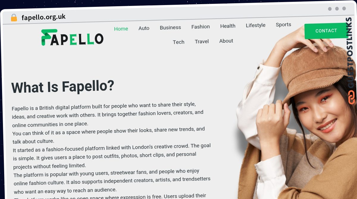 Publish Guest Post on fapello.org.uk