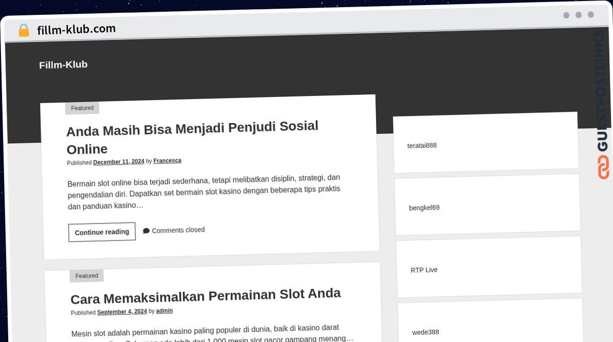 Publish Guest Post on fillm-klub.com
